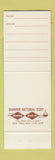 Matchbook Cover - Bank? Washington DC SAMPLE