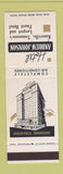 Matchbook Cover - Hotel Andrew Johnson Knoxville TN SAMPLE