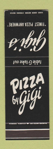 Matchbook Cover - Gigi's Pizza St Petersburg FL Atlanta Decatur Athens GA SAMPLE