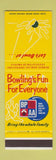 Matchbook Cover - Bowling BPAA Association SAMPLE