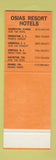 Matchbook Cover - Jack Tar Hotels Clearwater FL Orange Galveston TX SAMPLE
