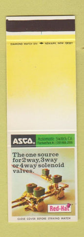 Matchbook Cover - Asco Automatic Switch Florham Park NJ solenoid valves SAMPLE