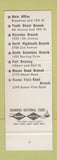 Matchbook Cover - Columbus Bank Trust Columbus GA SAMPLE