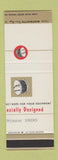 Matchbook Cover - MacWhyte Wire Rope Kenosha WI MISCUT SAMPLE