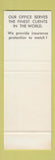 Matchbook Cover - Upchurch Insurance Agency Cahokia IL WEAR SAMPLE