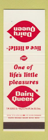 Matchbook Cover - Dairy Queen restaurants SAMPLE