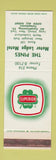 Matchbook Cover - Pines Motor Lodge Motel North Lindenhurst LI NY SAMPLE