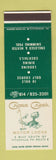 Matchbook Cover - Cross Creek Motor Lodge Titusville PA WEAR SAMPLE