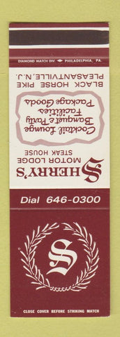 Matchbook Cover - Sherry's Motor Lodge Pleasantville NJ SAMPLE