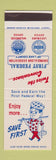 Matchbook Cover - First Federal Savings Loan Leesburg Wildwood FL SAMPLE