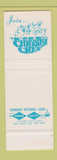 Matchbook Cover - Chrysler Outboard Boat Motors SAMPLE
