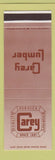 Matchbook Cover - Carey Lumber hardware paint SAMPLE
