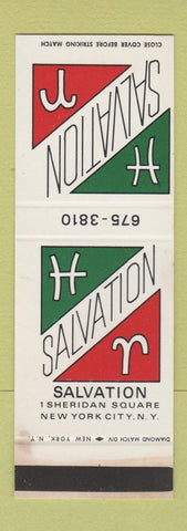 Matchbook Cover - Salvation New York City WEAR SAMPLE