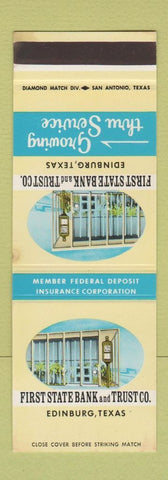Matchbook Cover - First State Bank and Trust Edinburg TX SAMPLE