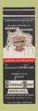 Matchbook Cover Glenwood Manor Motor Hotel Overland Park KS Best WEstern SAMPLE