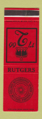 Matchbook Cover - Rutgers University Book Store WEAR SAMPLE