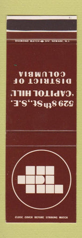 Matchbook Cover - Washington DC Bank? SAMPLE