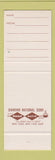 Matchbook Cover - Washington DC Bank? SAMPLE