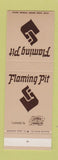 Matchbook Cover - Flaming Pit Restaurants SAMPLE