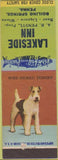 Matchbook Cover - Lakeside Inn Boiling Springs PA Wire Haired Terrier