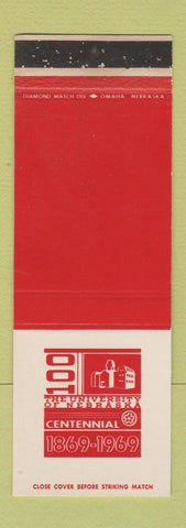 Matchbook Cover - University of Nebraska Lincoln NE 1969 WORN SAMPLE
