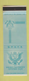 Matchbook Cover - Wright Patterson Officers Club Air Force Base WEAR SAMPLE
