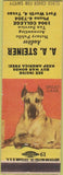 Matchbook Cover - AA Steiner Auditor Accounting Fort Worth TX Great Dane