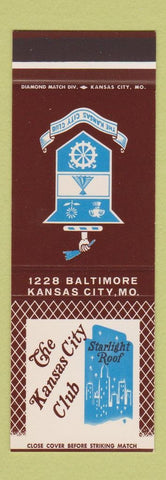 Matchbook Cover - The Kansas City Club MO SAMPLE