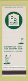 Matchbook Cover - Gainesville Golf Country Club FL SAMPLE