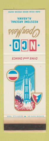 Matchbook Cover - Redstone Arsenal AL NCO Military WEAR SAMPLE