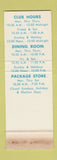 Matchbook Cover - Redstone Arsenal AL NCO Military WEAR SAMPLE