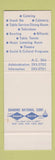 Matchbook Cover - West Virginia University Morgantown WV SAMPLE