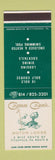 Matchbook Cover - Cross Creek Motor Lodge Golf Titusville PA SAMPLE