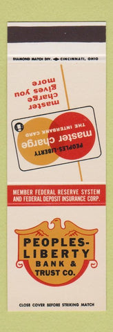 Matchbook Cover - Peoples Liberty Bank Trust Covington KY SAMPLE
