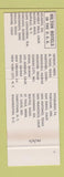 Matchbook Cover - Hilton Hotel Statler Washington DC SAMPLE