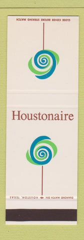 Matchbook Cover - The Houstonaire Motor Inn Houston TX SAMPLE