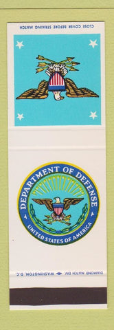 Matchbook Cover - Department of Defense United States military SAMPLE
