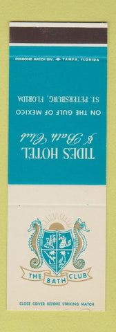 Matchbook Cover - Tides Hotel & Bath Club St Petersburg FL SAMPLE
