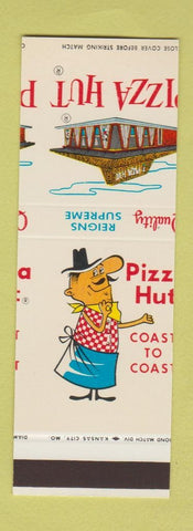 Matchbook Cover - Pizza Hut Restaurants MISCUT SAMPLE
