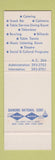 Matchbook Cover - West Virginia University Morgantown WV Mountainlair SAMPLE