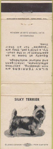 Matchbook Cover - Silky Terrier Club of America WEAR