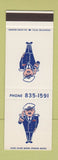 Matchbook Cover - Admiral State Bank Tulsa OK SAMPLE