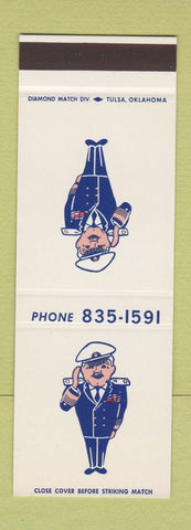Matchbook Cover - Admiral State Bank Tulsa OK SAMPLE