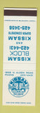 Matchbook Cover - Kissam Block Concrete Orlando FL SAMPLE