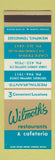 Matchbook Cover - Wilmoth's Restaurants Cafeteria  Memphis TN SAMPLE
