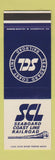 Matchbook Cover - Seaboard Coast Line Railroad SAMPLE