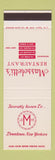 Matchbook Cover - Massoletti's Restaurant New York City SAMPLE