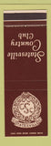 Matchbook Cover - Statesville Country Club Statesville NC SAMPLE
