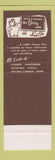 Matchbook Cover - Carey Lumber hardware paint WEAR SAMPLE