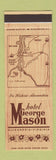 Matchbook Cover - Hotel George Mason Alexandria VA SAMPLE